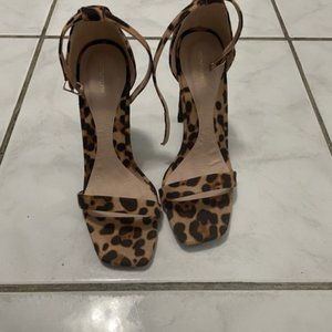 New Cheetah Print Heeled Sandals